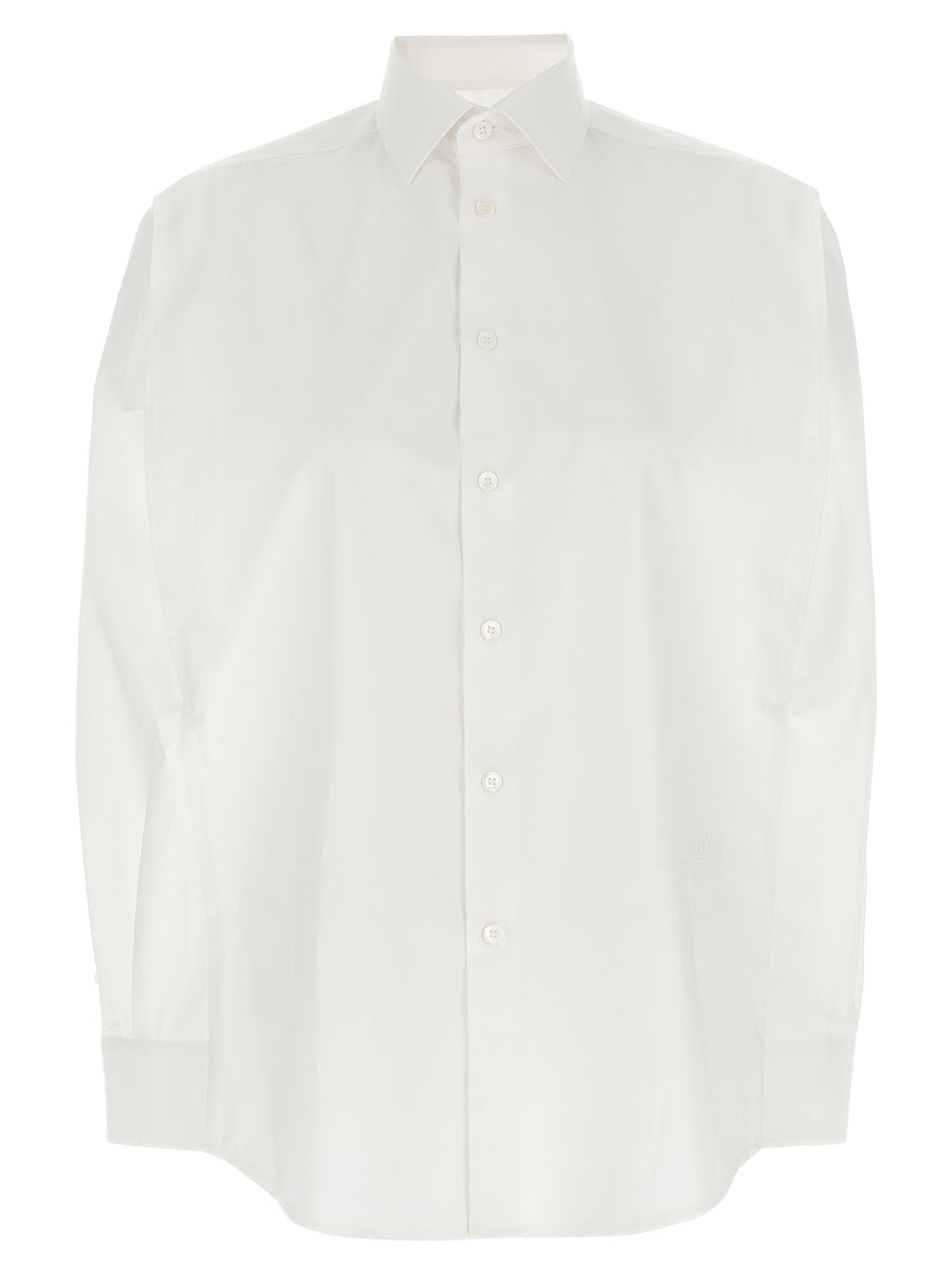 MM6 Maison Margiela 100% cotton blouse in white