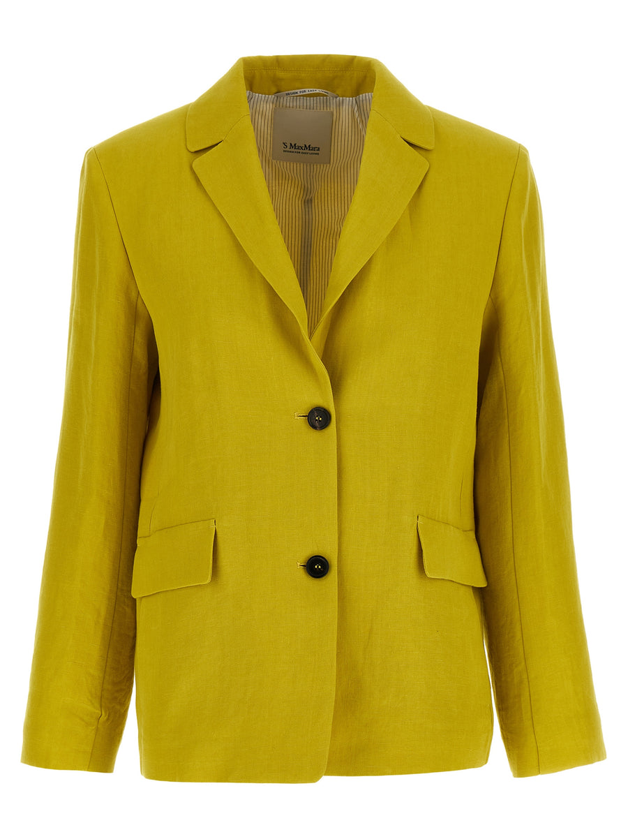 'S Max Mara 100% linen blazer in yellow