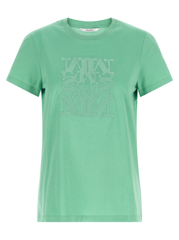 Max Mara 100% cotton t-shirt in green