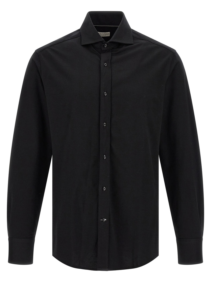 Brunello Cucinelli 100% Cotton shirt in black