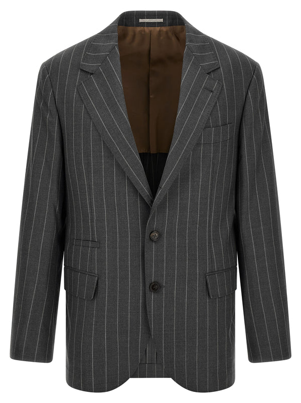 Brunello Cucinelli 100% Virgin Wool blazer in gray