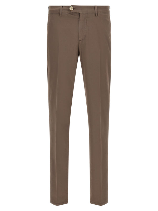 Brunello Cucinelli 97% cotton trousers in beige
