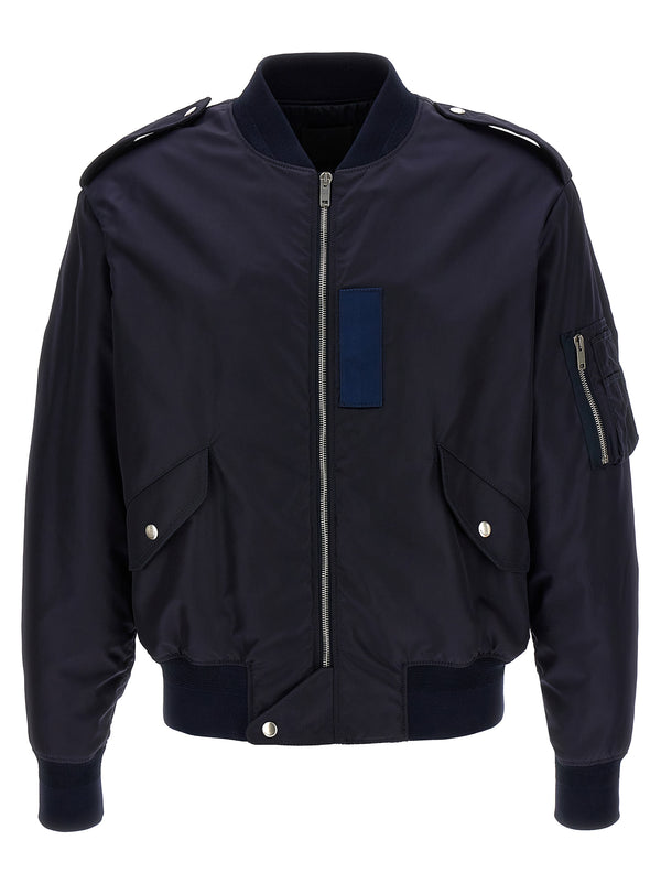 Givenchy 100% Polyamide bomber jacket in navy