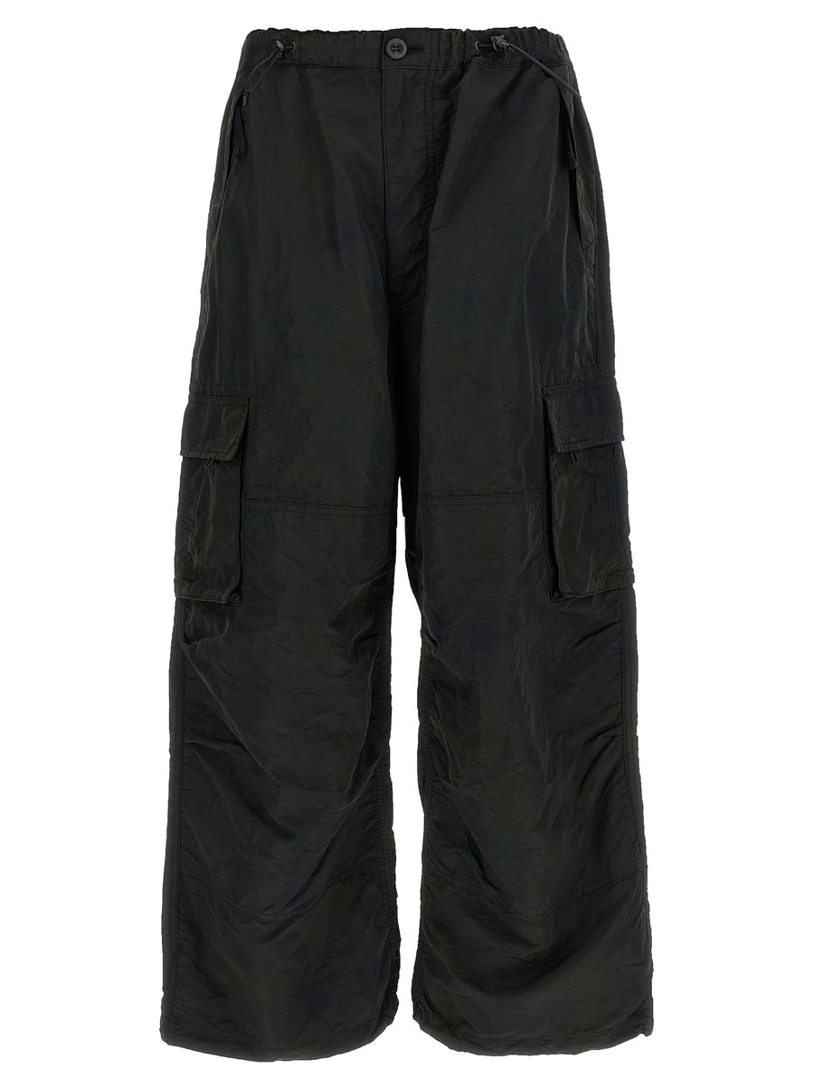 Comme des Garçons 100% Nylon cargo pants in black
