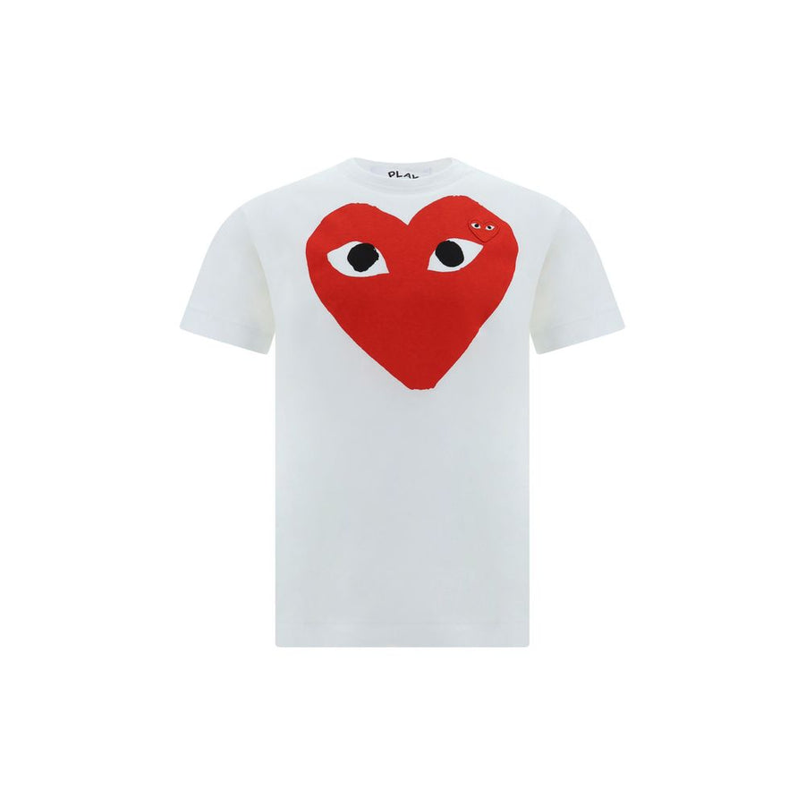 Comme Des GarçOns Play 100% Cotton t-shirt in white