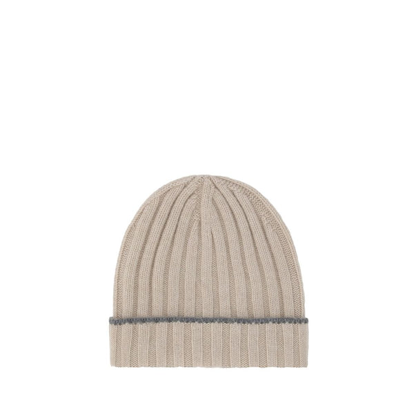 Brunello Cucinelli BRM2240900CZ695BB 100% Cashmere beanie in beige