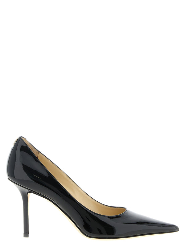 Jimmy Choo 100% Leather heel in black