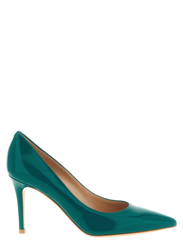 Gianvito Rossi 100% lamb leather pump in green
