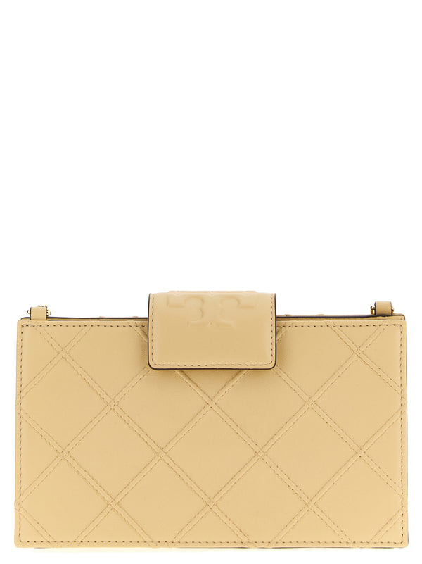 Tory Burch 100% Lamb Leather card case in beige