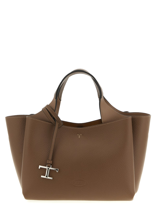 Tod's 100% calfskin leather shoulder bag in brown