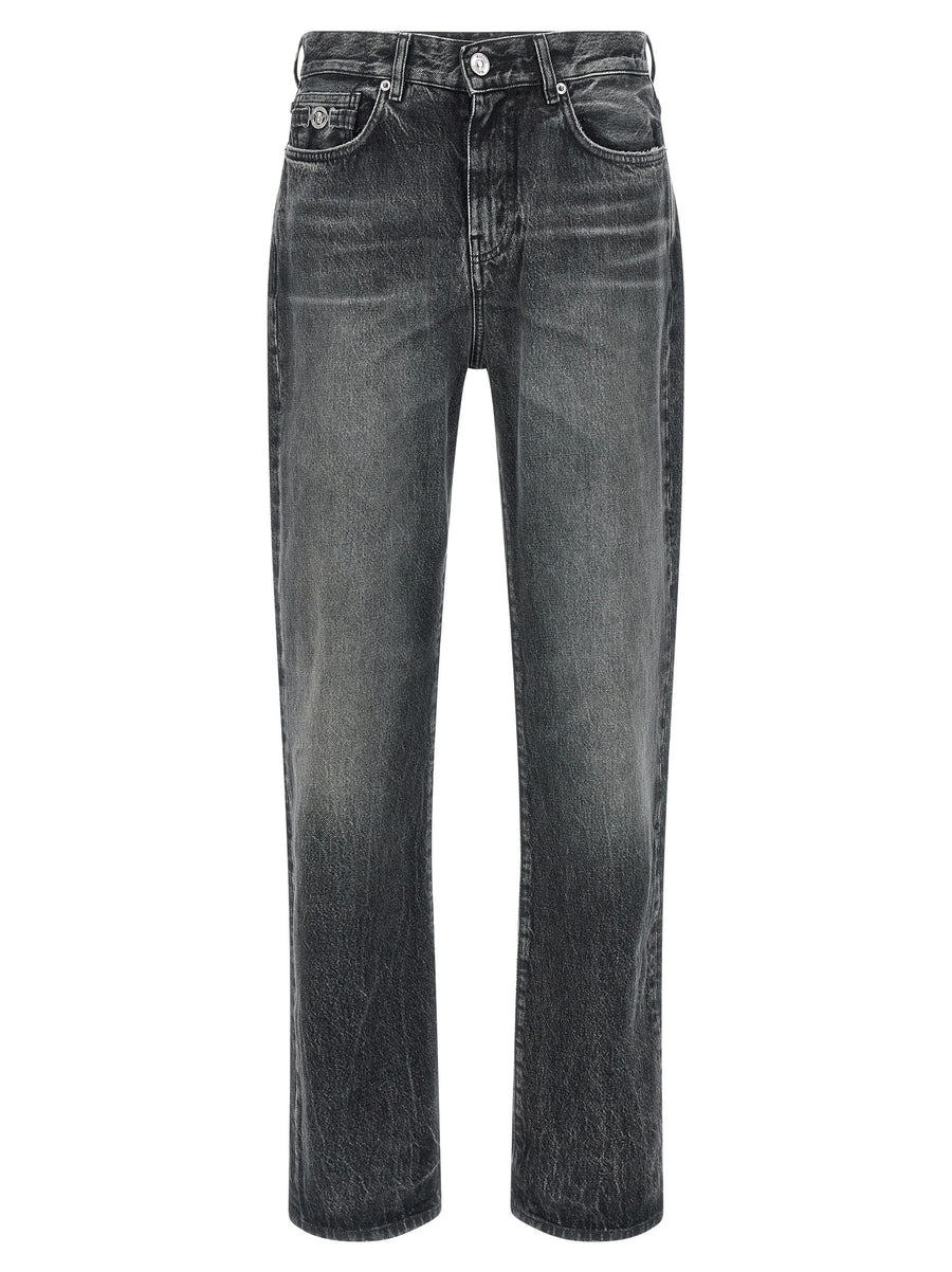 Versace 100% cotton jeans in gray