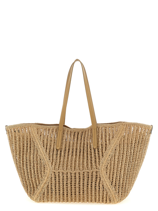 Brunello Cucinelli 100% polyamide shoulder bag in beige