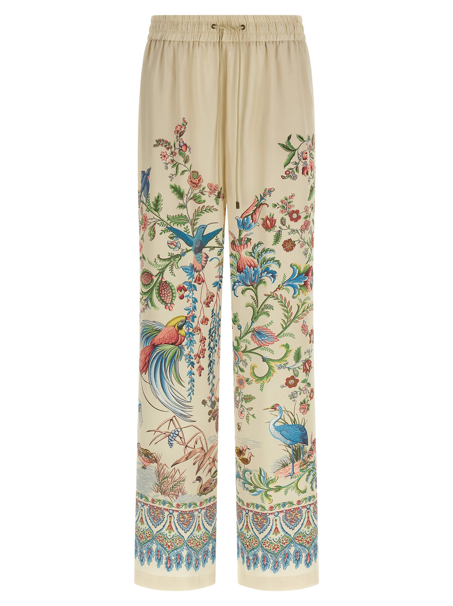 Etro 100% polyester trouser in beige