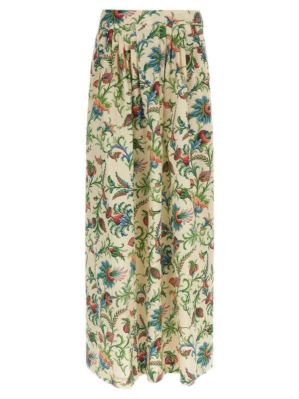 Etro 100% cotton poplin skirt in multicolor