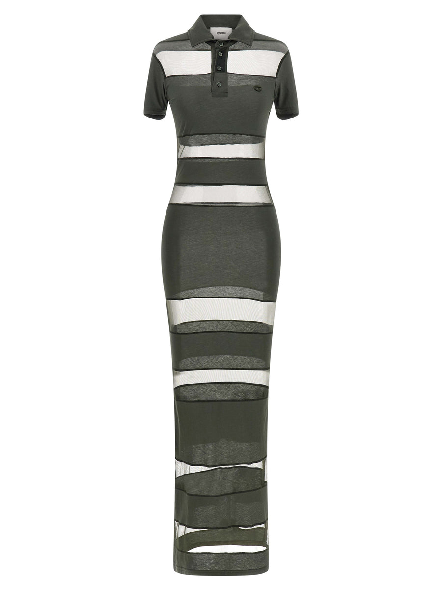 Coperni 50% Cotton dress in green