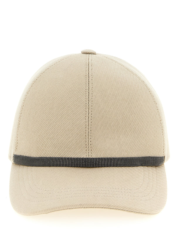 Brunello Cucinelli BR328760BM 70% cotton baseball cap in beige