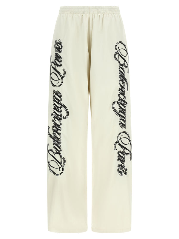 Balenciaga 100% Polyamide joggers in beige