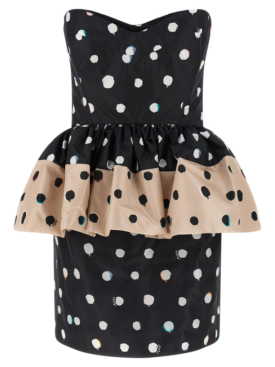 Fendi 100% Silk dress in black