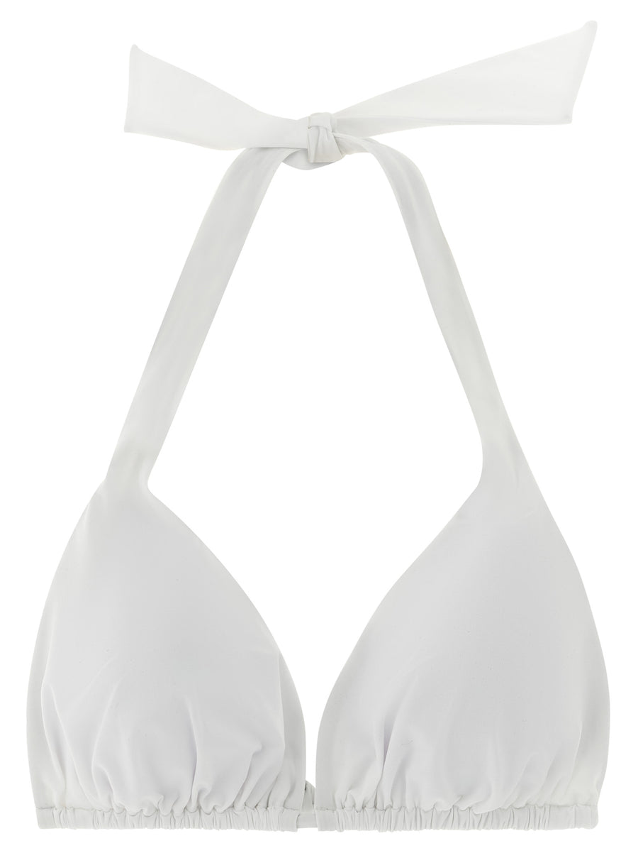 Dolce & Gabbana 75% polyamide bikini top in white