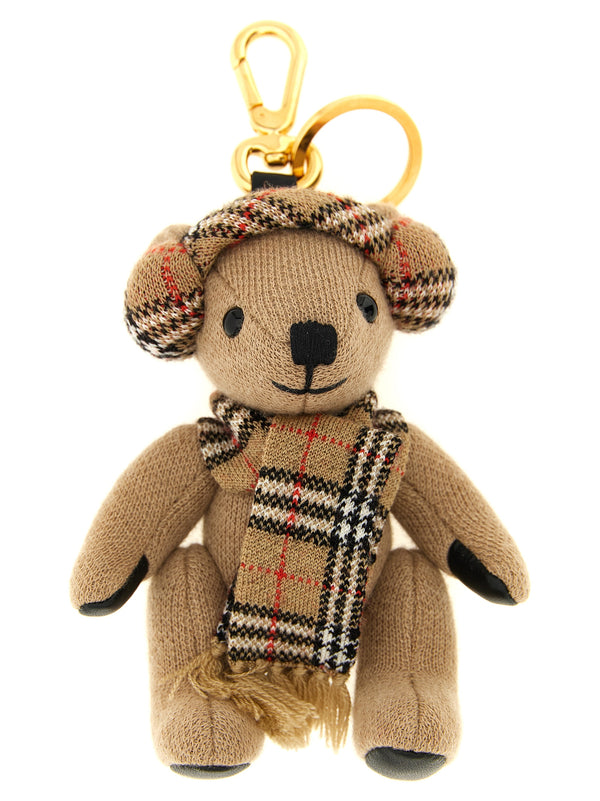 Burberry 90% wool key charm in beige