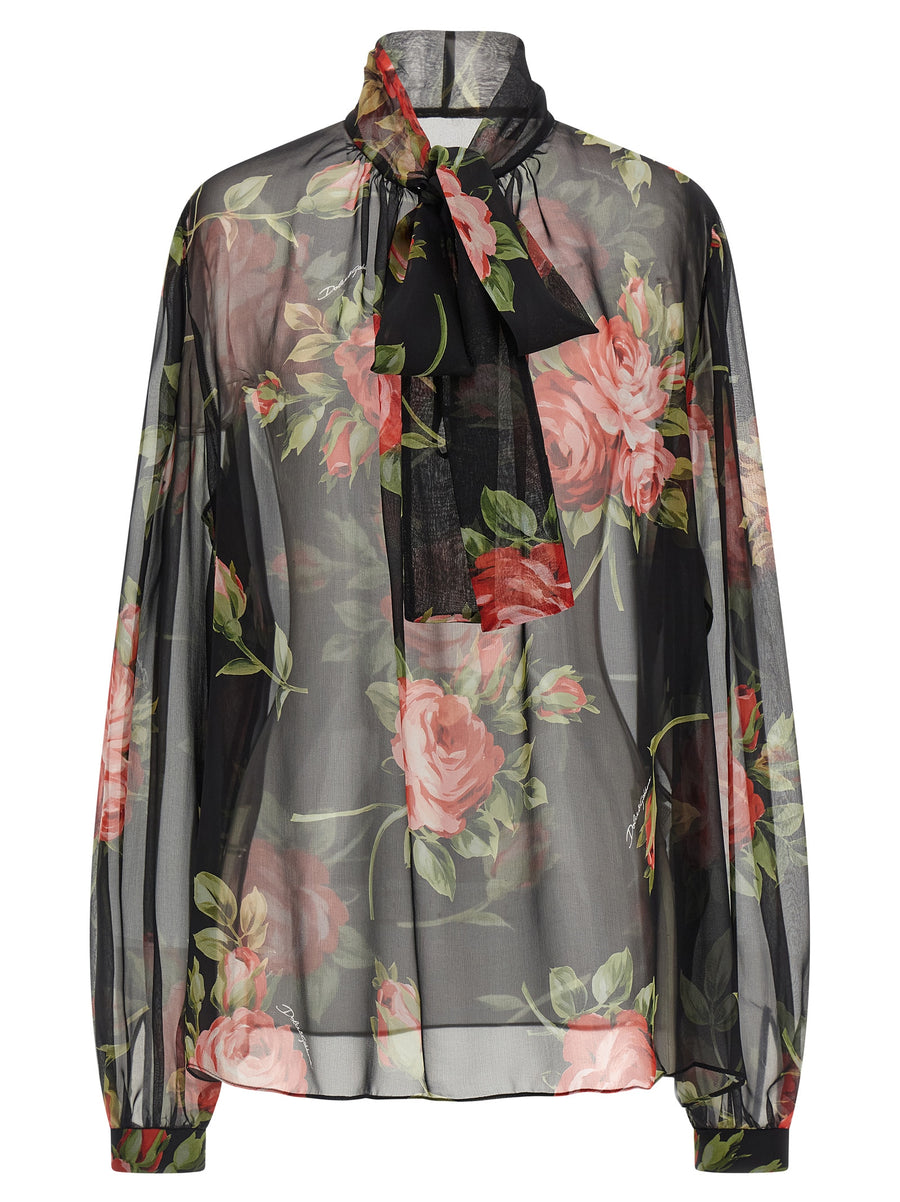 Dolce & Gabbana 100% Silk blouse in black
