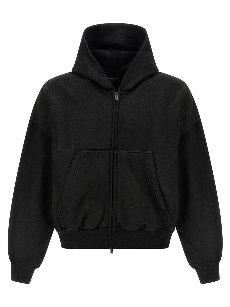 Black Cotton Sweatshirt Clothing