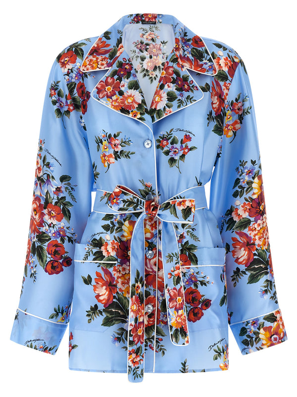 Dolce & Gabbana 100% Silk blouse in blue