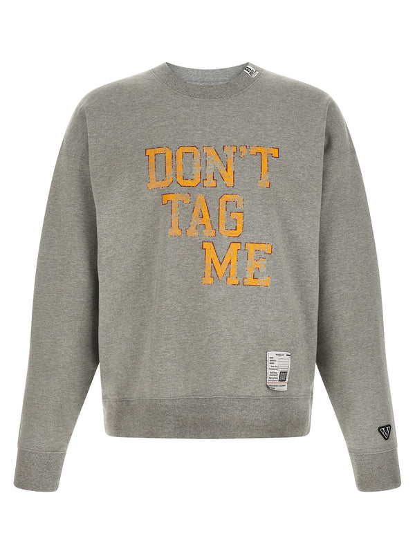 Maison Mihara Yasuhiro 100% cotton sweatshirt in gray