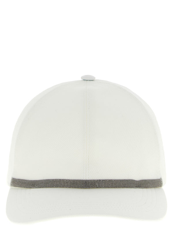 Brunello Cucinelli BR333806BM 70% cotton baseball cap in white