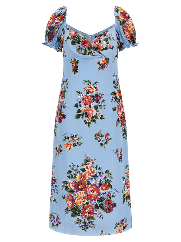 Dolce & Gabbana 89% Silk dress in blue
