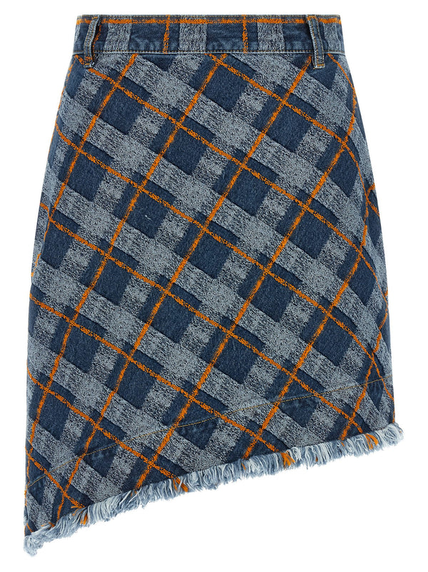 Vivienne Westwood 96% cotton skirt in blue