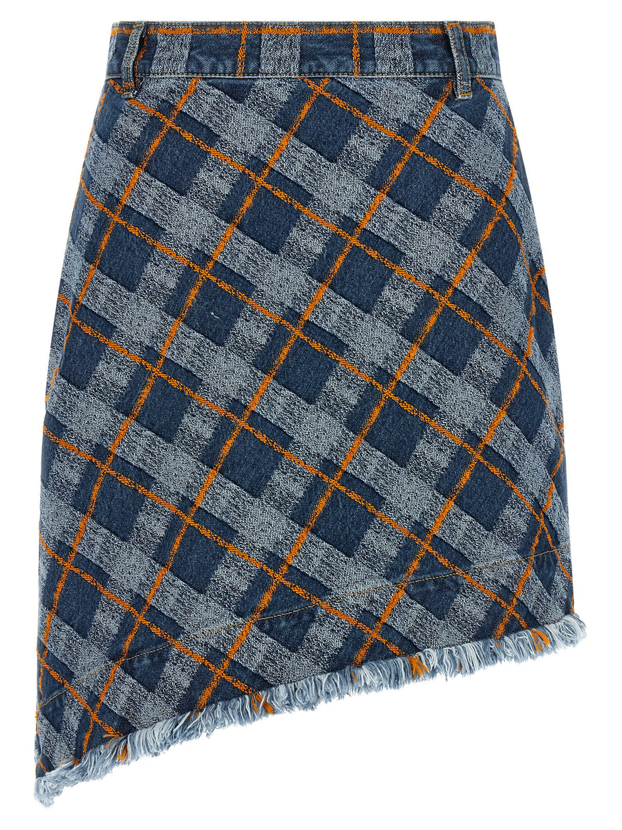 Vivienne Westwood 96% cotton skirt in blue