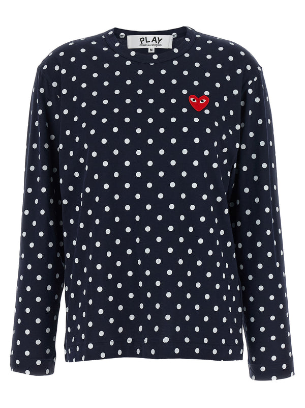 Comme Des GarçOns Play 100% Cotton t-shirt in navy