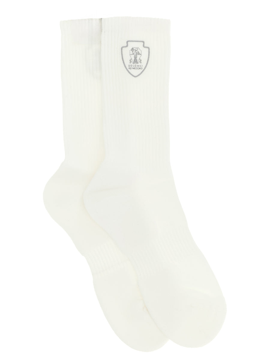 White Cotton Socks Clothing
