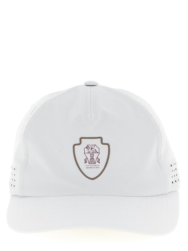 Brunello Cucinelli BR336193BM 85% nylon baseball cap in white