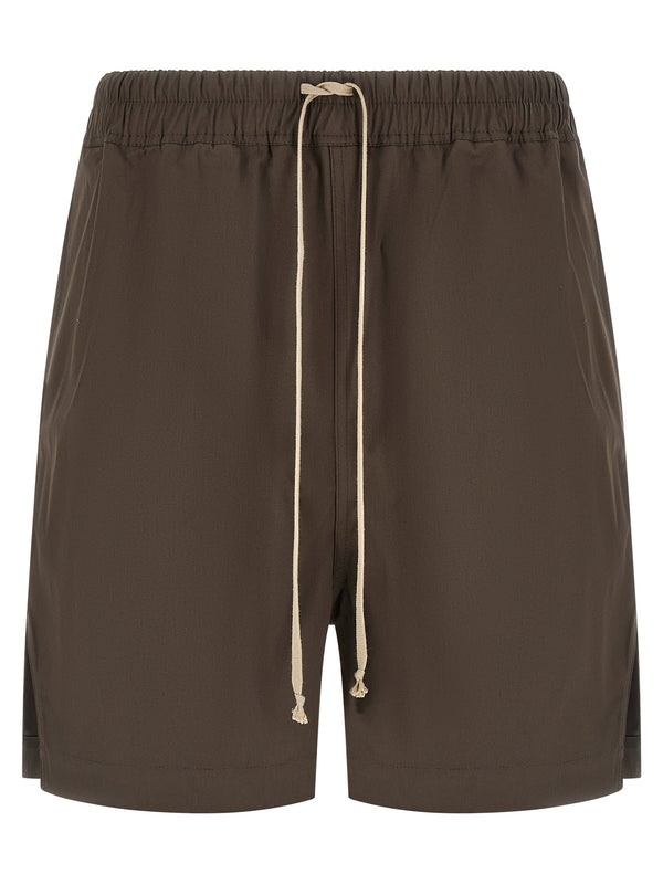 Rick Owens 97% Cotton bermuda shorts in brown