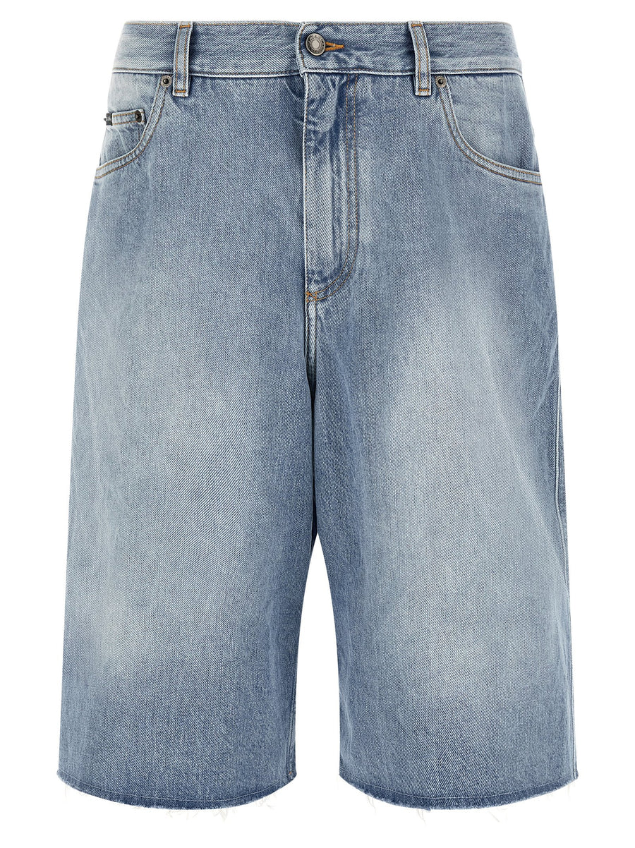 Dolce & Gabbana 100% Cotton bermuda shorts in blue