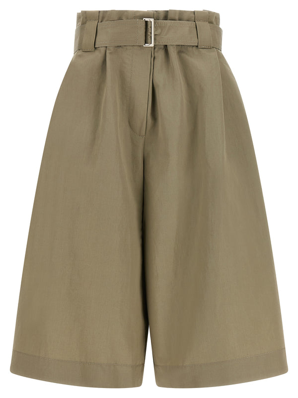 Brunello Cucinelli 52% Cotton bermuda shorts in green