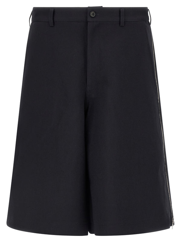 Comme des Garçons 100% Polyester bermuda shorts in black