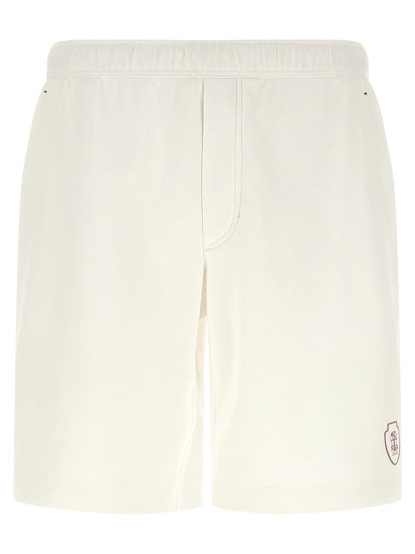 Brunello Cucinelli 100% cotton bermuda shorts in white