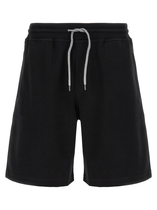 Brunello Cucinelli 65% cotton bermuda shorts in black