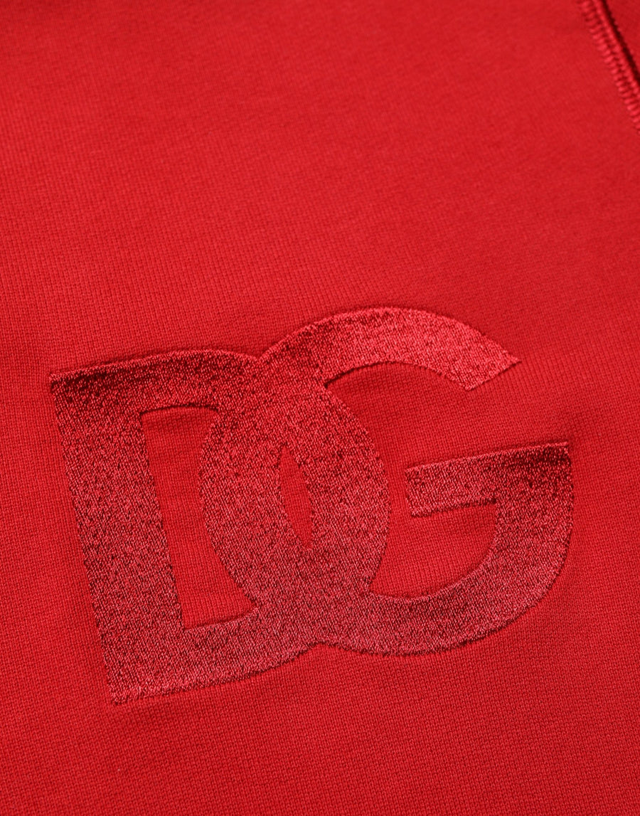 Dolce & Gabbana 100% Cotton hoodie in red