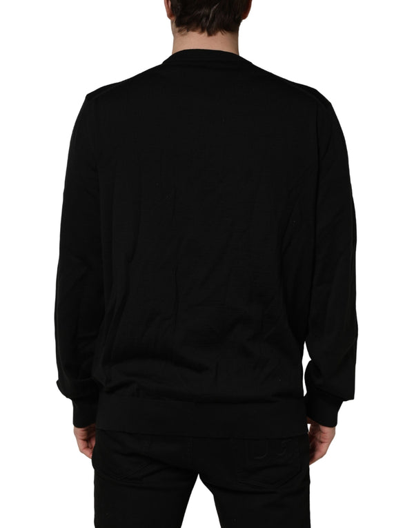Dolce & Gabbana 100% Virgin Wool sweater in black