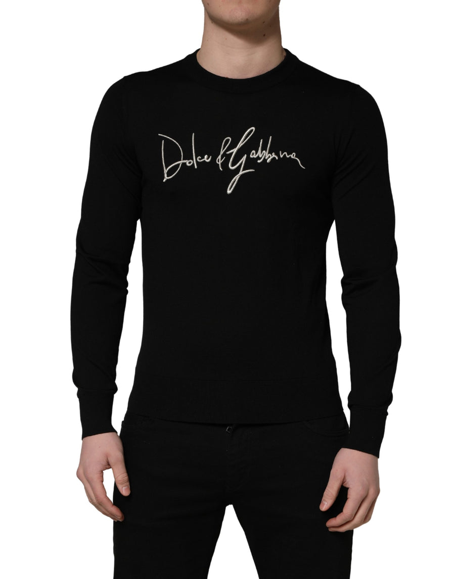 Dolce & Gabbana 100% Virgin Wool sweater in black