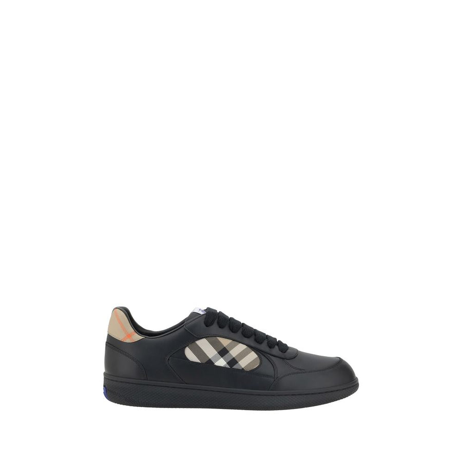 Burberry Upper 74% Calf Leather Bos Taurus sneaker in black