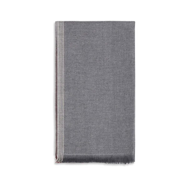 Brunello Cucinelli 100% Cashmere scarf in gray