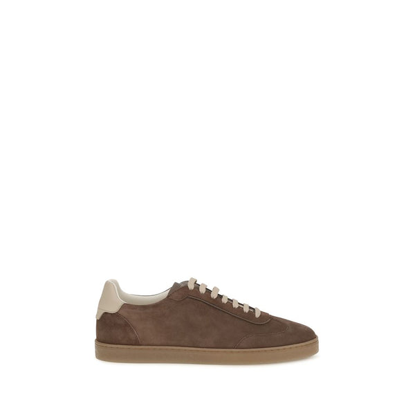 Brunello Cucinelli Upper: 100% Calf Leather Bos Taurus; Sole: 100% Rubber sneaker in brown