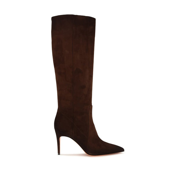 Santoni 100% Calf Leather Bos Taurus boot in brown