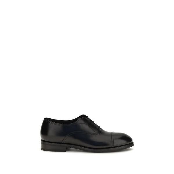 Santoni 100% Calf Leather Bos Taurus oxford in black