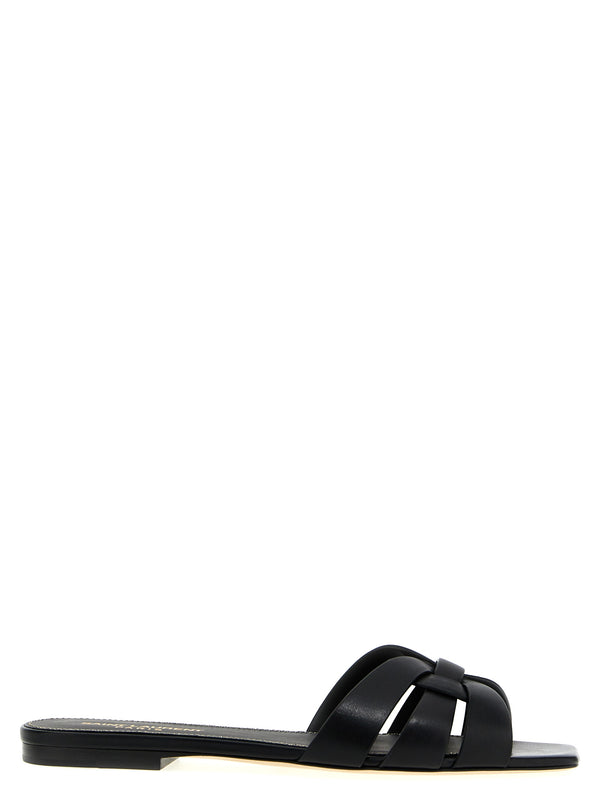 Saint Laurent 100% Calf Leather sandals in black